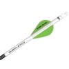 Empenne NAP Quikfletch 2 – Lot De 3, Blanc/vert, Pour Flèches De Chasse