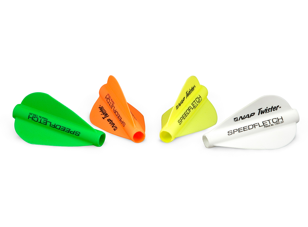 50-PK Arrow Feather TPE one-Piece Quickfletch Twister Vanes for 7mm Arrow Shaft 