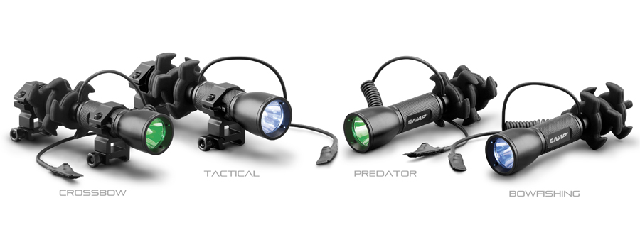New for 2014—NAP is offering the Apache™ Predator L.E.D. stabilizer lineup. Featuring an extremely bright CREE L.E.D.—the Apache Predator L.E.D.’s offer maximum visibility in night & low-light hunting conditions. Available in a bow stabilizer format.
